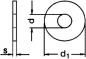 Preview: Karosseriescheibe M 6 Edelstahl A2  6,4 x 35  100 Stk.