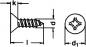 Preview: Senk-Blechschraube mit Kreuzschlitz 4,2 x 22 DIN 7982 A2 500 Stk.