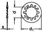 Preview: Zahnscheiben M 6 Form I DIN 6797 A2  100 Stk.