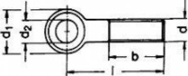 Augenschraube M 8 x 100 DIN 444 A2 10 Stk.