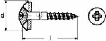 Spenglerschrauben Torx 4,5 x 45 A2 1 Stk.