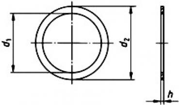 Paßscheiben DIN 988  6 x 3 x 0,3 mm  25 Stk.