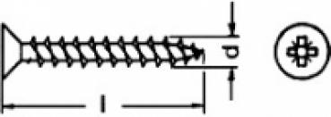 Spanplattenschrauben 3 x 16 mm  100 Stk.