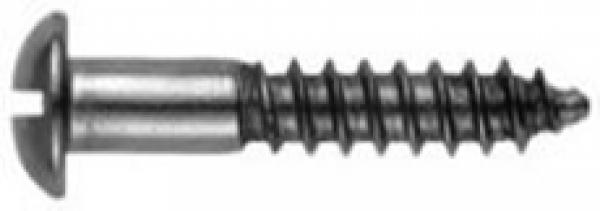 Halbrund-Holzschraube mit Schlitz DIN 96 6 x 30 A2 1 Stück
